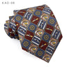 MUGIVALA 9CM Wide Printed Vintage Tie Nostalgic Retro Suit Shirt Formal Business Casual Fashion Accessories