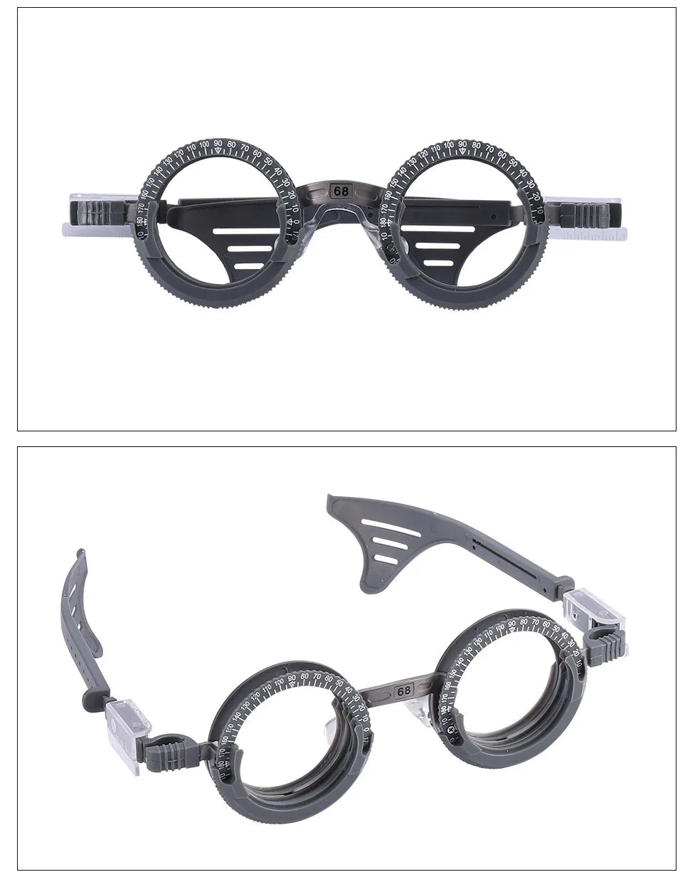 Pure Titanium Trial Frame Optometry Frame Multi Pupil Adjustable Lens Leg Eye Distance Measurement 3 Lenses By Dhoptical