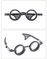 Pure Titanium Trial Frame Optometry Frame Multi Pupil Adjustable Lens Leg Eye Distance Measurement 3 Lenses By Dhoptical