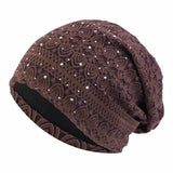 Women Men Sleeping Hat Baggy Beanie Satin Lined Night Unisex Sleep Cap Hair Care Bonnet Hair Loss Nightcap Pullover Hat Headwear