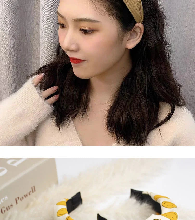 New Flower Headbands For Women Hair Hoop Knot Turban Headband Elastic Hairband Hair Accessories for Girls No Slip Stay