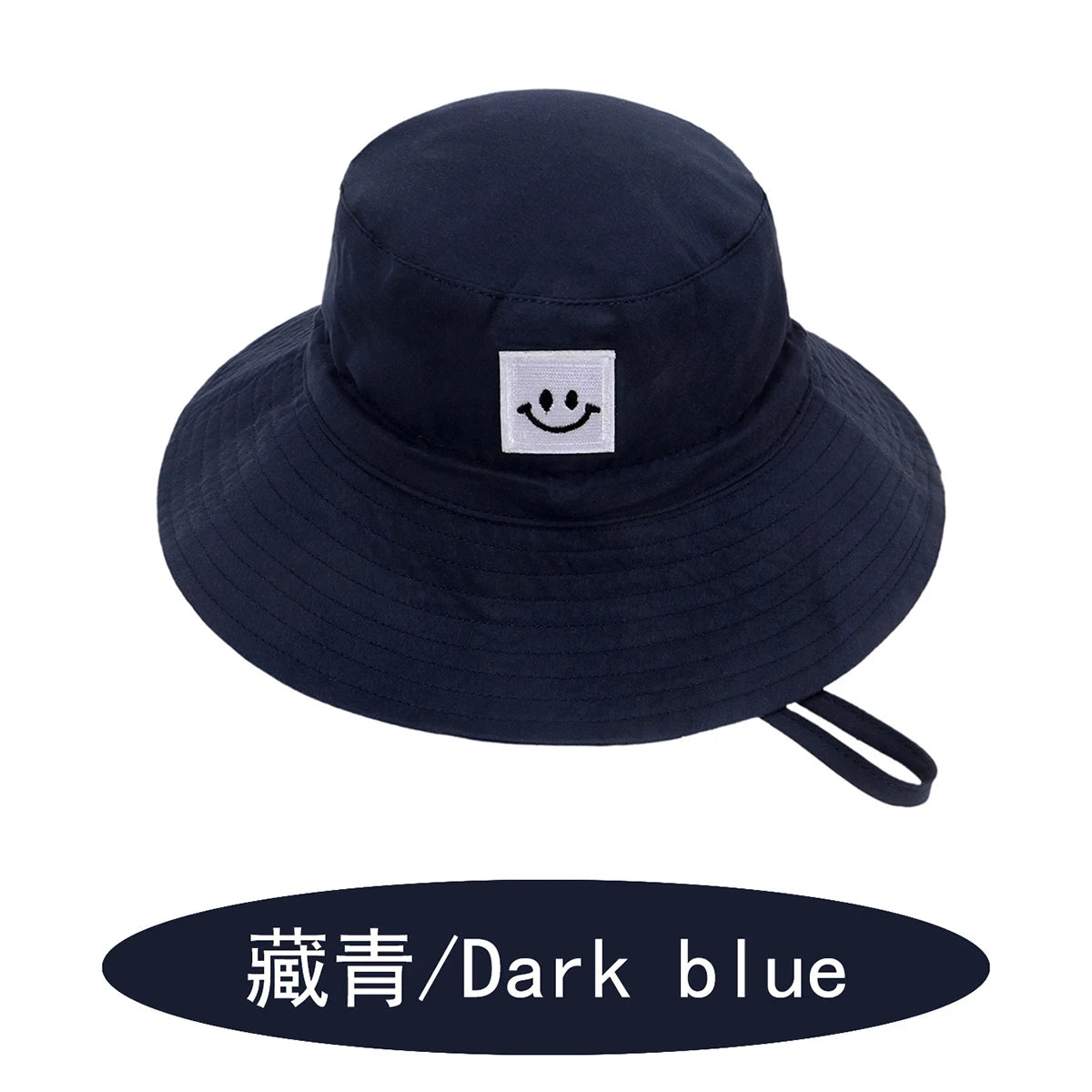 SMILE Baby Sunhat Summer Spring Kids Bucket Hat For Girls Boys Children Big Visor Cotton Sun Cap Beach Travel Panama Hats Caps