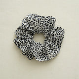 Korean Women Elegant Autumn and winter Elastics Hair Band Retro Leopard Print Scrunchies Hair Ties Ladies Ponytail Hold Hair Acc