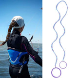 Elastic Hair Ties Ponytail Holders Colorful Gym Sports Hair Bands Spiral Long Pony Tial Wrap for Women Thick Hair for Wind Water