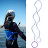 Elastic Hair Ties Ponytail Holders Colorful Gym Sports Hair Bands Spiral Long Pony Tial Wrap for Women Thick Hair for Wind Water
