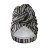 New Pre-Made Knotted Head Wrap Fashion Head Cap For Women Luxury Party Headdress Women 3D Flower Cross Turban Hat