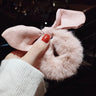 Women Girl Cute Cartoon Hair Scrunchies Panda Cows Cat Rabbit Plush Elastic Hair Bands Sweet Pontail Ties Christmas Accessories