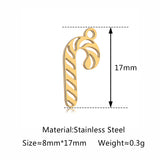 5Pcs Xmas Tree/Candy Cane/Snowman/Santa Claus Charm Stainless Steel Boots Christmas Pendant DIY Necklace Bracelet Jewelry Making