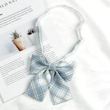 Fashion JK Bowtie Women College Student Collar Tie Cotton Plaid Bowknot Lolita Girls Adjustable Butterfly Anime Cosplay Cravat