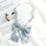 Fashion JK Bowtie Women College Student Collar Tie Cotton Plaid Bowknot Lolita Girls Adjustable Butterfly Anime Cosplay Cravat