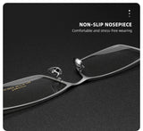 Pure Titanium Eyeglass frames Men Ultralight Square Men's Glasses Frames Business Decorative Eyewear Titanium Fake Eyepieces Men