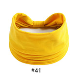 Headbands for Women Cotton Wide Headwrap Yoga Workout Hairbands Elastic Sport Head Bands Turban Bandana Bandage Hair Accessories