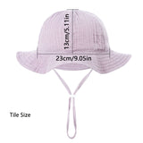 Baby Cotton Bucket Hat New Children Sunscreen Outdoor Caps Boys Girls Print Panama Hat Unisex Beach Fishing Hat For 3-12 Months