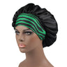 High Elastic Satin Solid Sleeping Hat 1Pcs Hair Care Bonnet Nightcap Multi-color Reusable Women Home Sleeping Cap Accessories