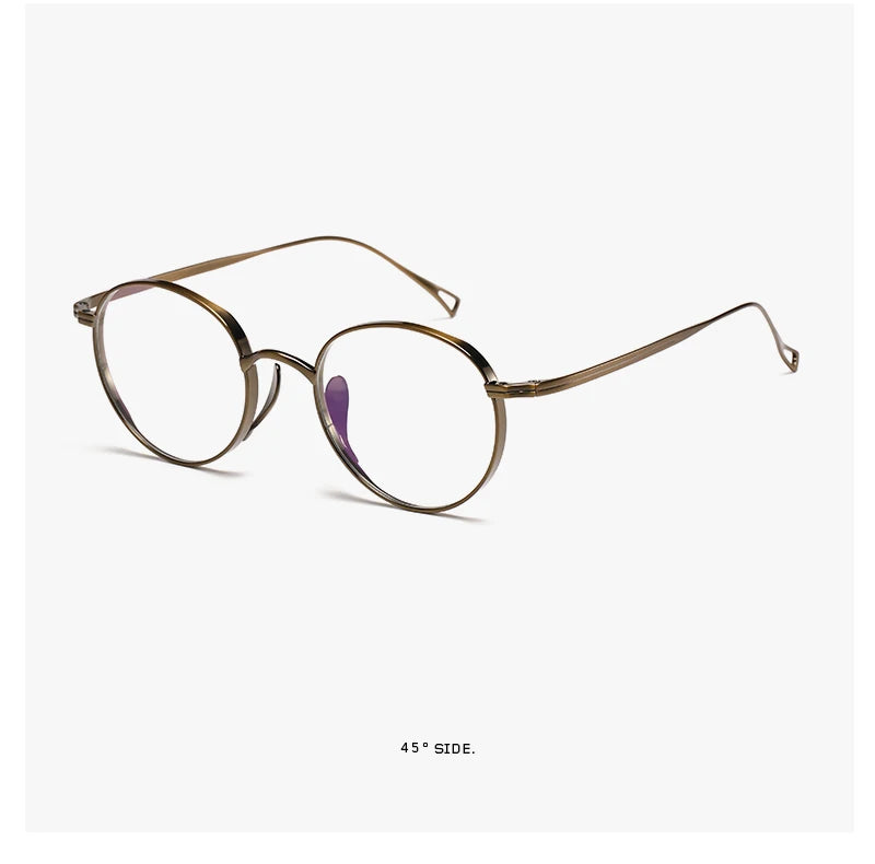 2015 Round Eyeglass Titanium Retro Square Glasses Frames Men Women Eyeglasses Frames Eyewear Business Korean Spectacles Frame