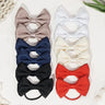 12Pcs Hair Bow Bobbles for Girls Hair Ties Pontial Bows Hair Bands with Cotton Blend Bows 3.5Inches, Hair Elastics for Girls