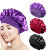 Bonnet Satin Sleeping Hat Hair Night Sleep Cap Head Cover Shower Caps for Bath and Sauna Bathing Shower Cap Bathroom Products