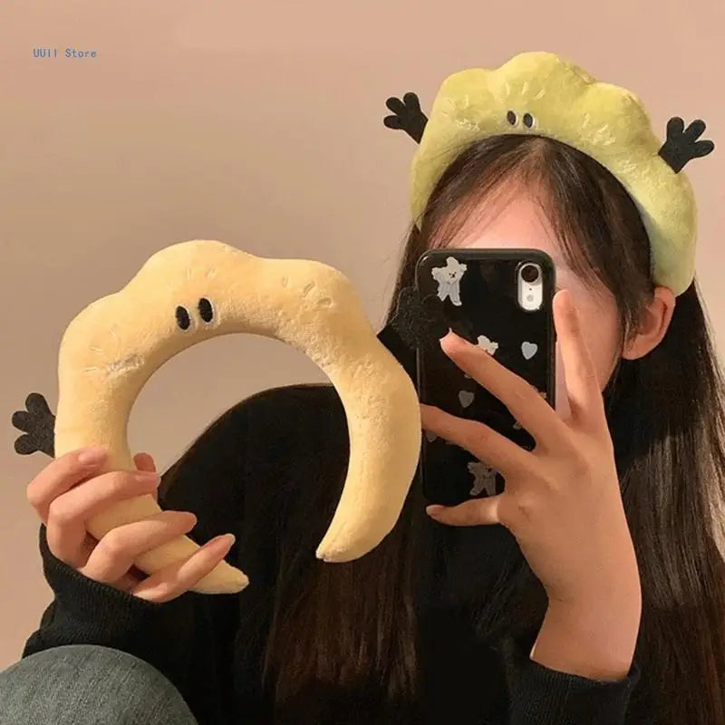 Cartoon Funny Headband for Girls Soft Fabric Adjustable Size Headpieces Party Headwear for Parties and Cosplay