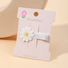 1pcs Ins Daisy Flower Hair Clips Baby Girl Hairpins for Kids Lace White Barette Princess Hooks Infant Accessories Korean