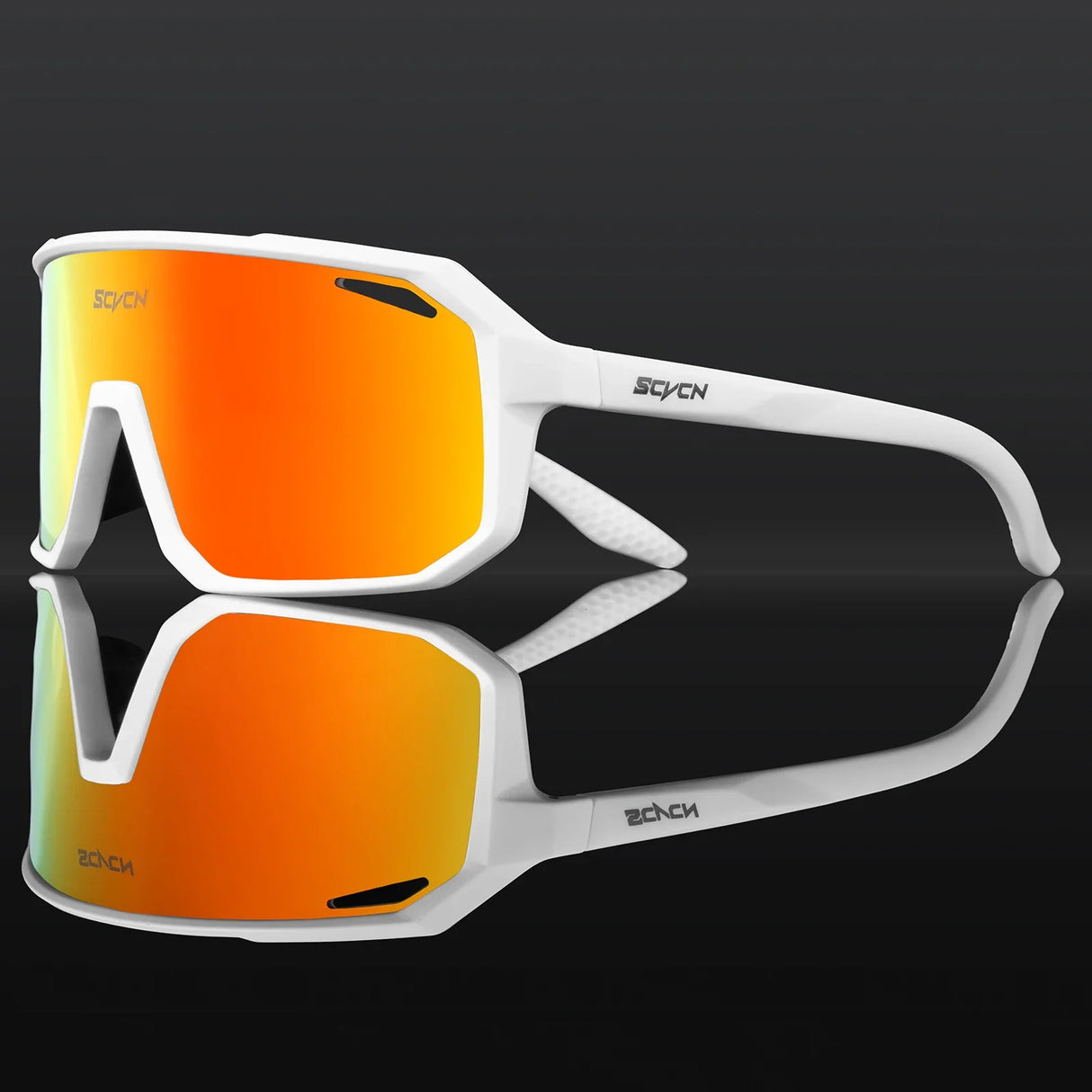 SCVCN New Riding Cycling Sunglasses Outdoor Sports Running Goggles Men's Mtb Bicycle Glasses Women Cycling Eyewear 1 Lens