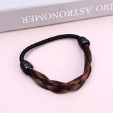 Wig Braided Rubber Band Elastic Hair Rope Tie Head Hair Ring Wig Braid Fixed Hairstyle Elastic Band Extension Ponytail Holder
