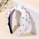 Knotted Wide Headbands Diadem For Back To School Pearls Pencil Hair Bands Kids Head Hoop Girls Children Daily Tiara Accessories
