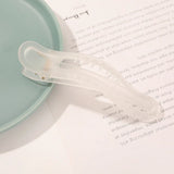 New Acrylic Matte Duckbill Hair Claws Barrettes Bow Solid Color Hair Clips Hair Accessories For Women Hairpin Ponytail Headwear