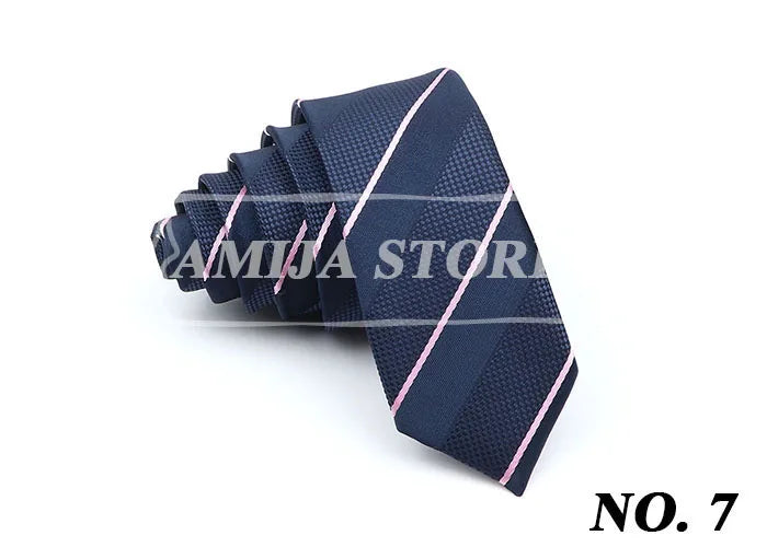 Slim Ties For Men Women Skinny Striped Plaid Paisley 5cm Necktie Casual Wear For Party Wedding Narrow Collar Male Tie Accessorie