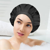 Women Satin Solid Sleeping Hat Night Sleep Caps Hair Care Bonnet Nightcap For Women Men Unisex Caps Bonnet De Nuit Shower Turban