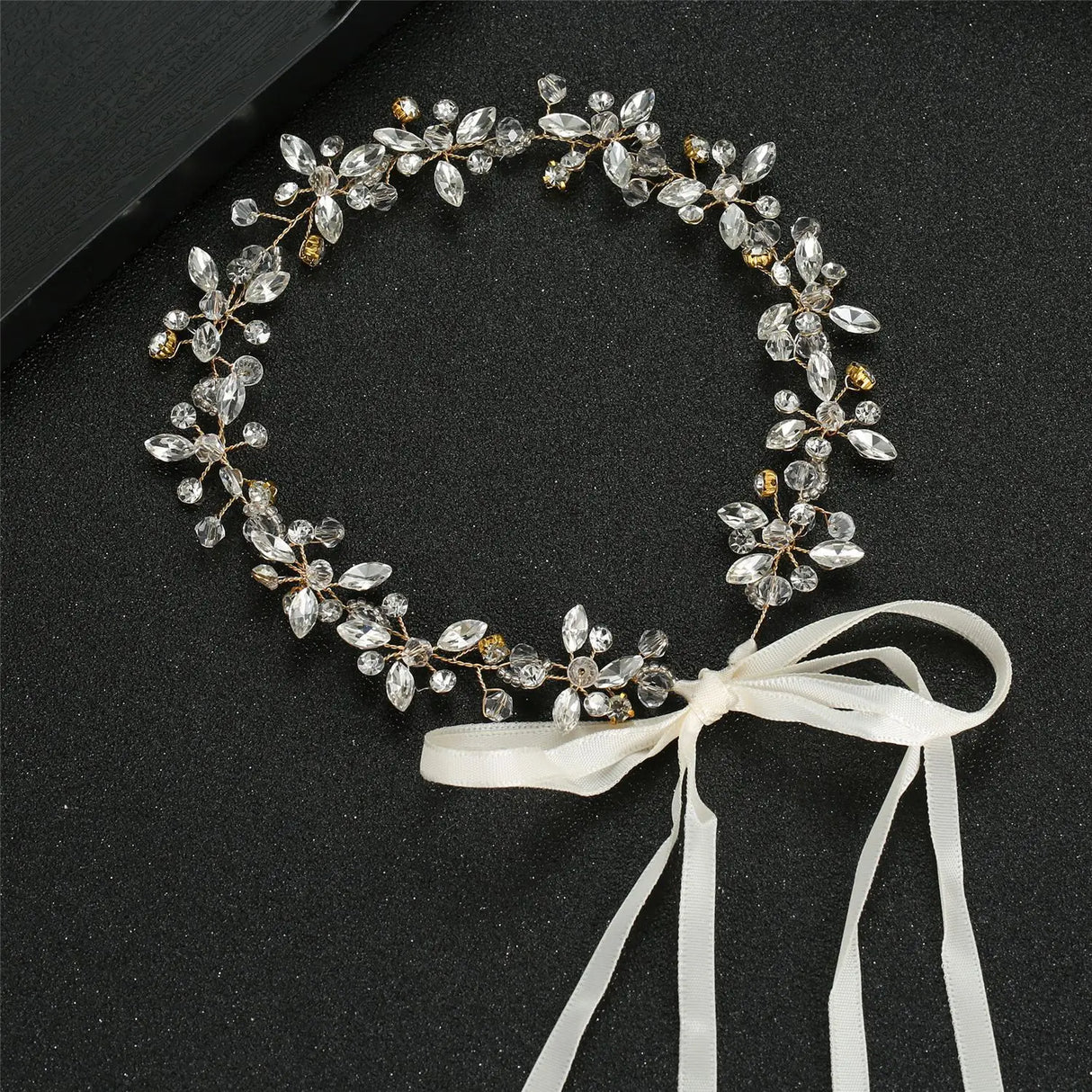 Wedding Headbands For Women Bride Handmade Crystal Rhinestone Tiaras Silver Color Hairbands Hair Accessories Queen Headband Gift