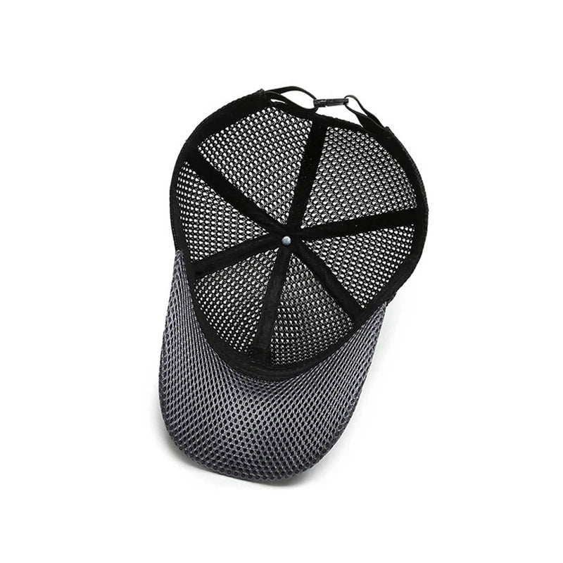 2023 Men's Mesh Baseball Cap Breathable Summer Caps Dad Hat Outdoor Fishing Hats Bone Gorras Snapback Trucker Cap Women hat