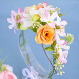 Fashion Flowers Handmade Headbands For Bride Women Leaves Hairbands Wreath Wedding Hair Accessories
