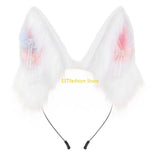 Y5GC Bendable Cats Ear Hairband Plush Animal Ear Hairband For Anime Enthusiasts Roleplay and Halloween Party DressingUp Props