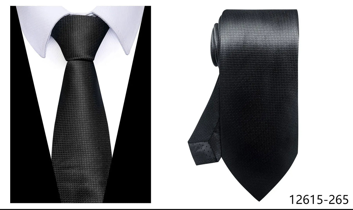 100% Silk Brand Purple Tie Men Necktie High Quality Mix Colors Silk 7.5 cm Gravatas Accessories Wedding April Fool's Day