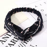 Fashion WomenFloral Headband Hair Accessories Leopard Cross Knotted Bow Chiffon Hair Band Girls Headdress Ladies Hoop Headwear