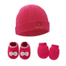 1 Set Baby Anti Scratching Gloves Hat Foot Cover Set Soft Cotton Newborn No Scratch Mittens Socks Beanies Cap Nightcap