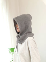 A Women Winter Beanie Hats One-Piece Knit Balaclavas Mask  Neck Circle Scarf Ski Snow Hat