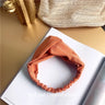 Clearance Fresh Colorful Turban Headbands Women Spring Summer Chiffon Headband Head Wrap Wide Lattice Hairband Hair Accessories