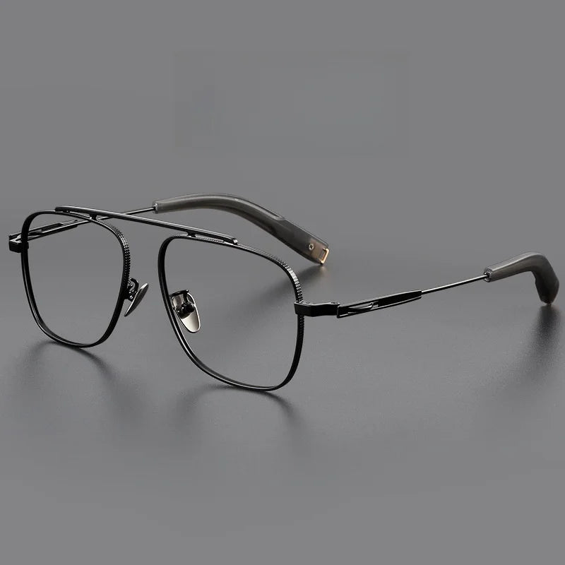 Titanium Double Beam Men's Glasses Frame Fashion Light Luxury Women's Glasses Frame Retro Optical Prescription Glasses Fram 105