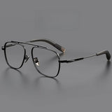 Titanium Double Beam Men's Glasses Frame Fashion Light Luxury Women's Glasses Frame Retro Optical Prescription Glasses Fram 105