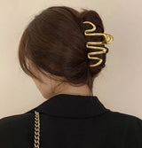 2023 New Fashion Metal Geometric Hair Claw Clip Trendy Hair Clips Hair Clamps Hairpins Party Hair Accessories For Women Headwear