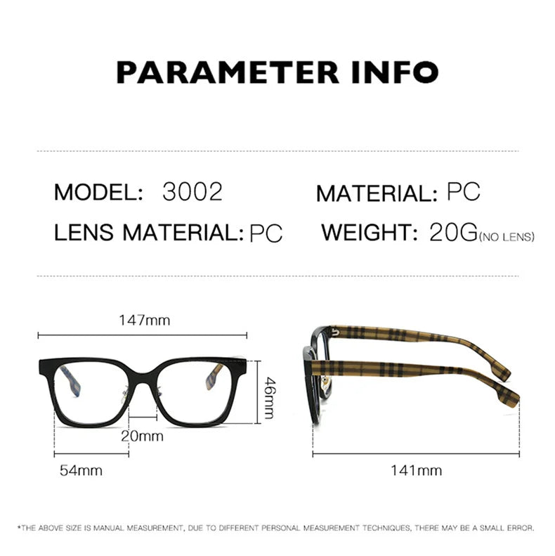 2025 New Fashion Blue Light Blocking Glasses For Man and Women's Glasses Big Square Size High Quality Retro Glasses Frame