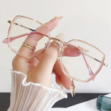 Blue Ray Blocking Anti-Blue Light Glasses Eye Protection PC Square Eyeglasses Ultralight Optical Spectacle Eyeglass Office