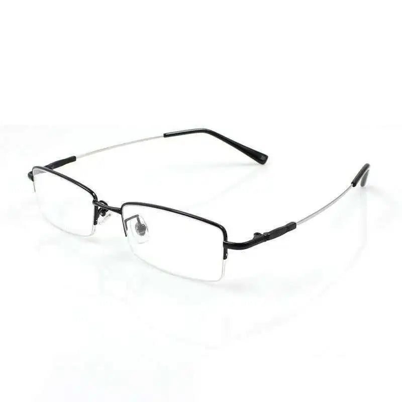 Titanium Metal Alloy flexible Half-rim optical eye glasses frames spectacle frame points prescription eyeglasses oculos de grau