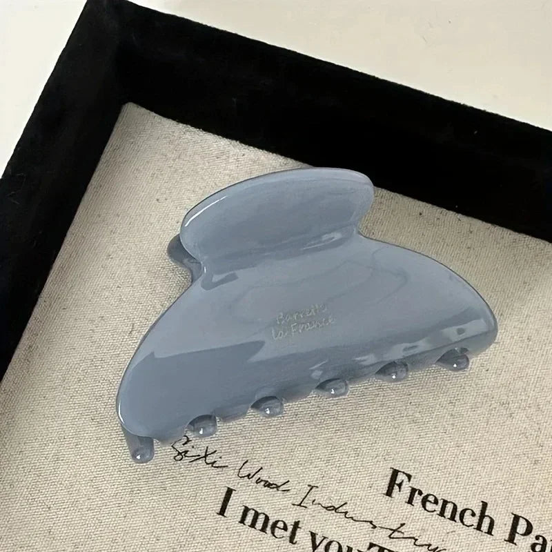 French Women's Hair Clips Elegant Acetate Hair Claw Medium Size Sweet Shark Clip Exquisite Girl Hairs Accessories Headwear 2024