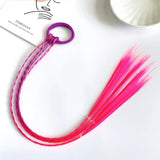 New Girls Colorful Wigs Ponytail Headbands Rubber Bands Beauty Hair Bands Headwear Kids Hair Accessories Head Band Hair Ornament