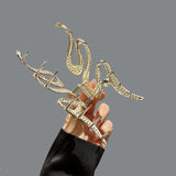 Luxury Large Metal Hair Claw Clip Irregular Hairpins Punk Crystal Hair Crabs Barrettes Vintage Jaw Clips Women Hair Accessories