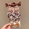 10Pcs/Set Girls Cartoon Hair Band Sweet Bow Hair Ties Elastic Rubber Band Princess Flower Scrunchies Kids Hair Accessories