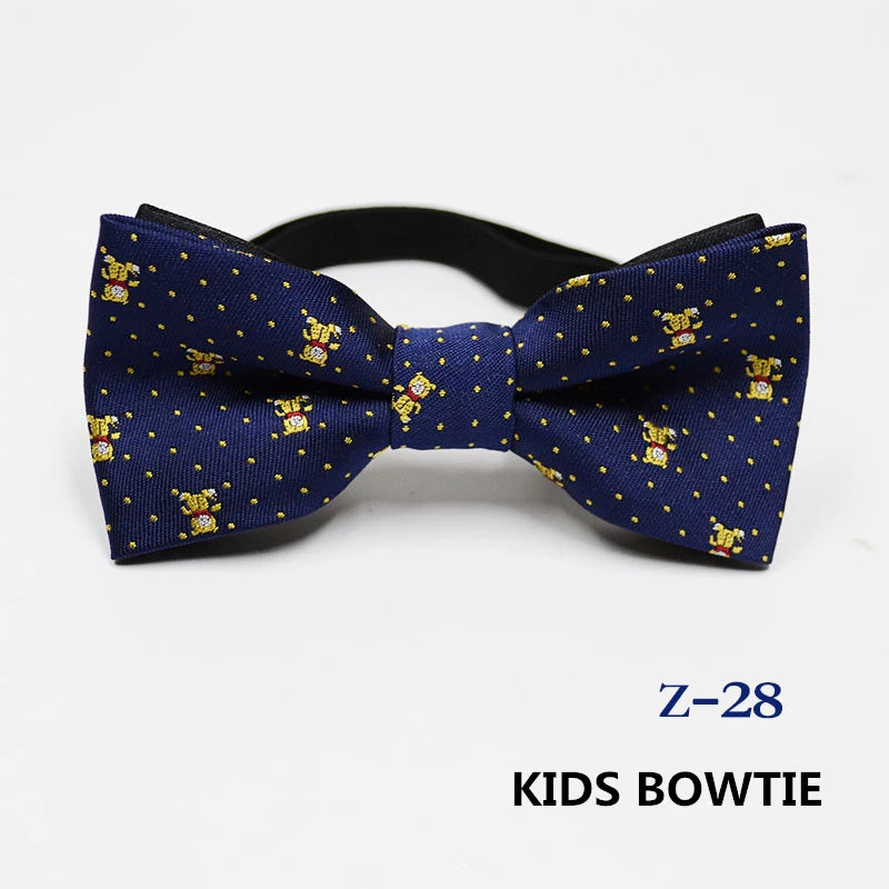 53 Color Children's Bow Tie Fashion Jacquard Baby Neckties Tie Baby Kid Kids Classical Pet Striped Butterfly Elastic Cord BowTie