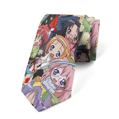 Anime cartoon printing men's tie unisex casual creative tie novelty unique accessories business gifts wedding shirt accessories